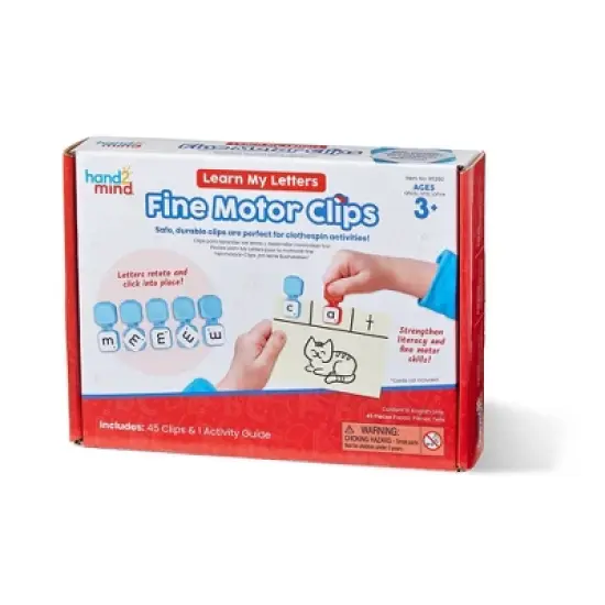 Hand2Mind Learn My Letters Fine Motor Clips image {2}