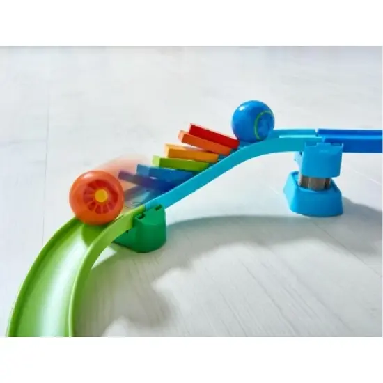 HABA Kulllerbu Kringel Domino Playset - 33 Piece Ball Track Starter Set image {8}