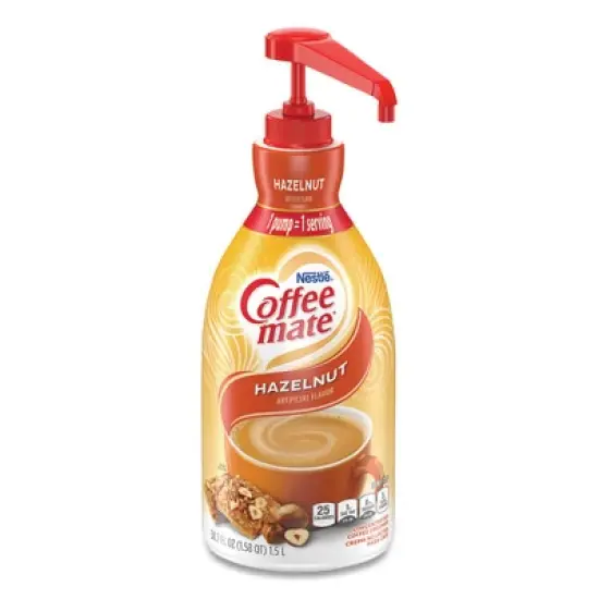 Coffee mate Liquid Coffee Creamer, Hazelnut, 1500mL Pump Bottle image {7}
