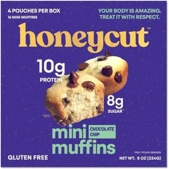 Honeycut Gluten Free Chocolate Chip Mini Muffins - 8oz/4ct image {5}