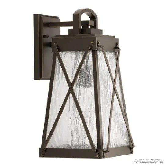 Urban Ambiance Luxury English Country Outdoor Wall Light,  15-3/4"H x 8-3/8"W,  Olde Bronze Finish, UHP1052 image {6}