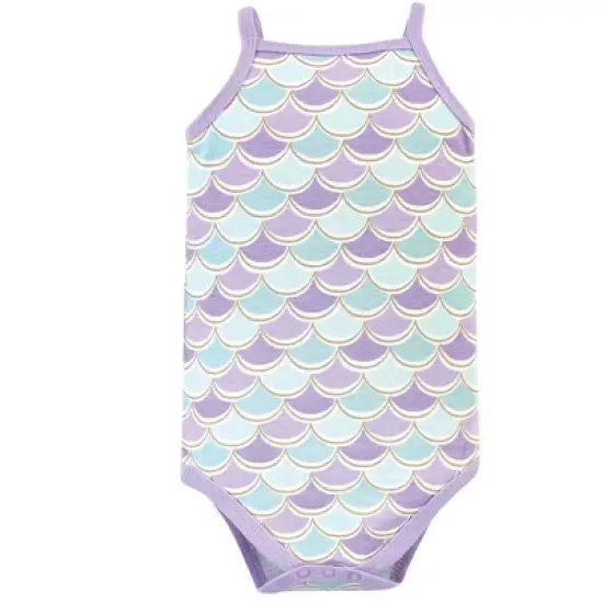 Little Treasure Baby Girl Cotton Bodysuits 3pk, Mermaid image {2}