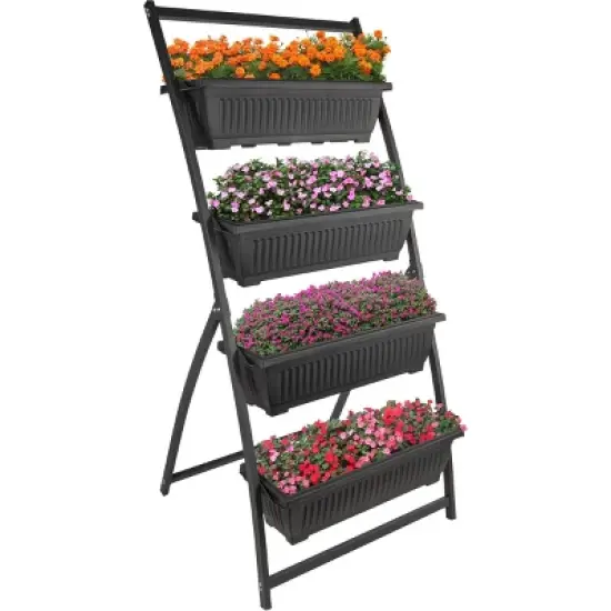 Pure Garden Raised Garden Beds Rectangular Steel Outdoor Planter Pots image {10}