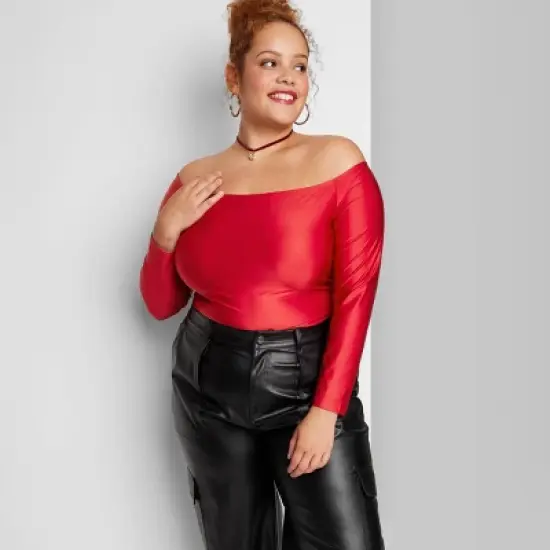 Women's Long Sleeve Off the Shoulder T-Shirt - Wild Fable&trade; image {5}