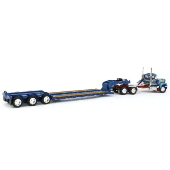 First Gear 1/64 Mack Super-Liner Semi Truck w/ Fontaine Magnitude Tri-Axle Lowboy Trailer Sid Kamp 60-1480 image {2}