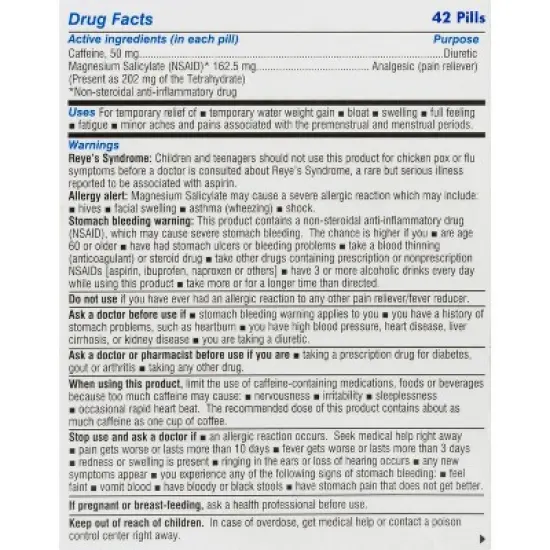 Diurex Water Pills Tab Original Formula 42ct image {3}