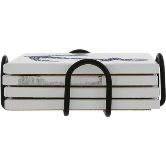 Pavilion Gift Company - Lake - 4" Ceramic Coasters (Set of 4) - Trivets image {6}