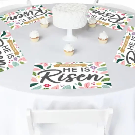 Big Dot of Happiness Religious Easter - Paper Christian Holiday Party Coloring Sheets - Activity Placemats - Set of 16 image {2}