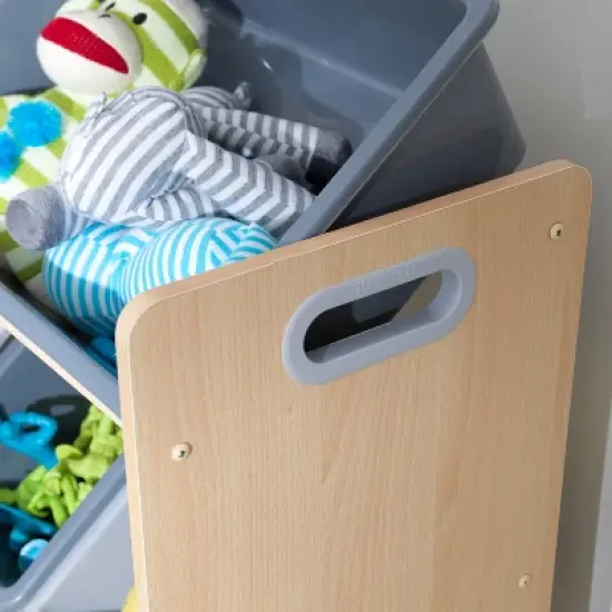 Sort It and Store It Bin Unit White/Gray - KidKraft image {3}