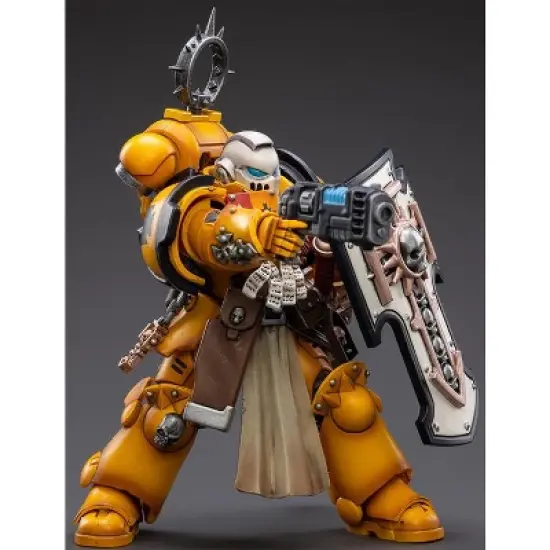 Primaris Space Marines Imperial Fists Bladeguard Veteran 1/18 Scale | Warhammer 40K | Joy Toy Action figures image {3}