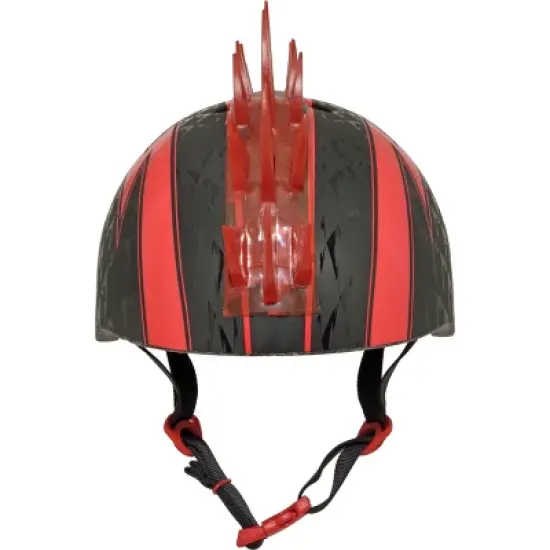 Raskullz LED Bolt Light Up Mohawk Child Helmet - Black/Red image {5}