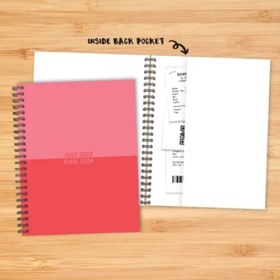 Willow Creek Press 2023-24 Academic Weekly Planner 8.5"x 11" Softcover Blush Duotone image {3}