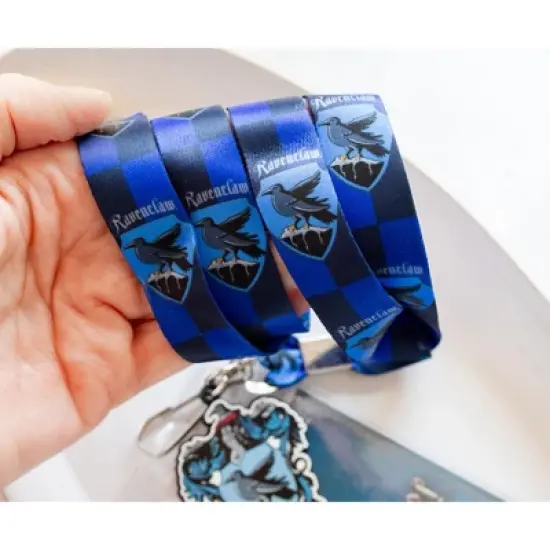 Silver Buffalo Harry Potter Ravenclaw 22-Inch Lanyard With ID Badge Holder and Crest Charm image {5}