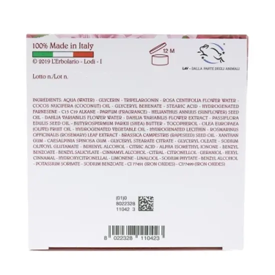 L'Erbolario Shades of Dahlia Perfumed Body Cream - Body Cream for Dry Skin - 10.1 oz image {5}