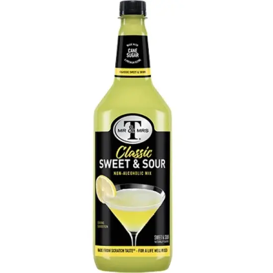 Mr & Mrs T Sweet & Sour Mix, 1L Bottle, 1 Pack &ndash; Premium Cocktail Mixer, Ready to Use image {4}
