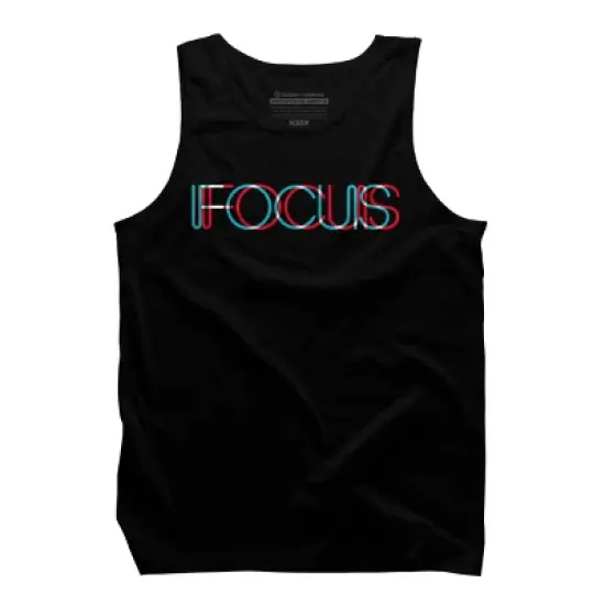 Men's Design By Humans FOCUS By BLACKSTONE Tank Top image {5}