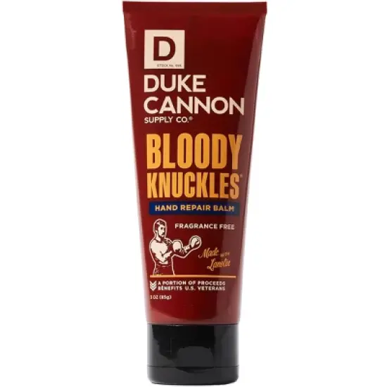 Duke Cannon Bloody Knuckles Hand Repair Balm - Fragrance Free Hand Lotion for Men - Trial Size - 3 oz image {5}