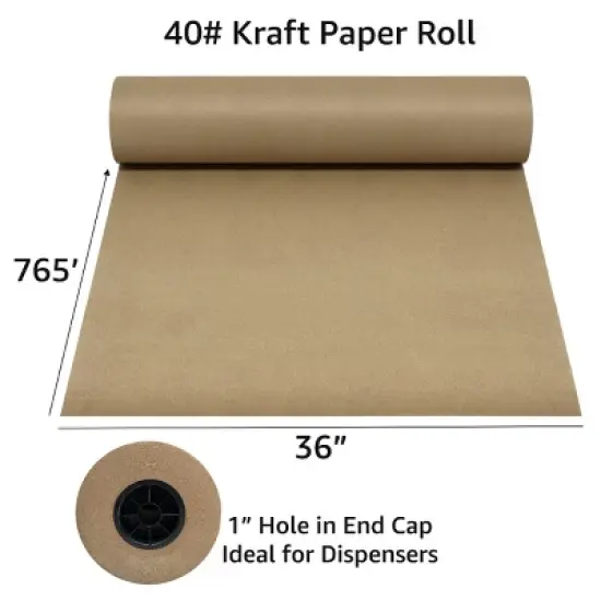 UOFFICE Kraft Paper Roll 40/50lbs 6" to 48" image {2}