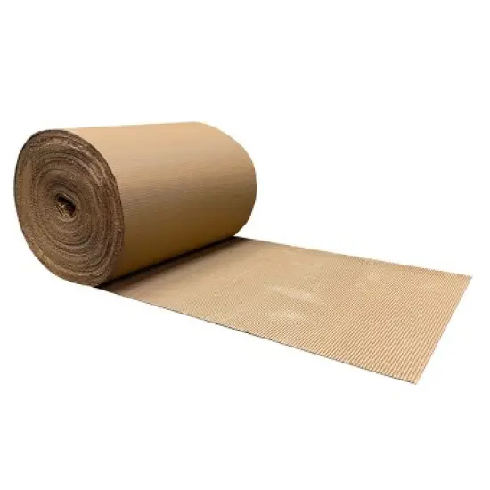 UOFFICE Corrugated Wrap 24" x 250' x 1/8" Thick - B Flute - Cardboard Wrap image {9}