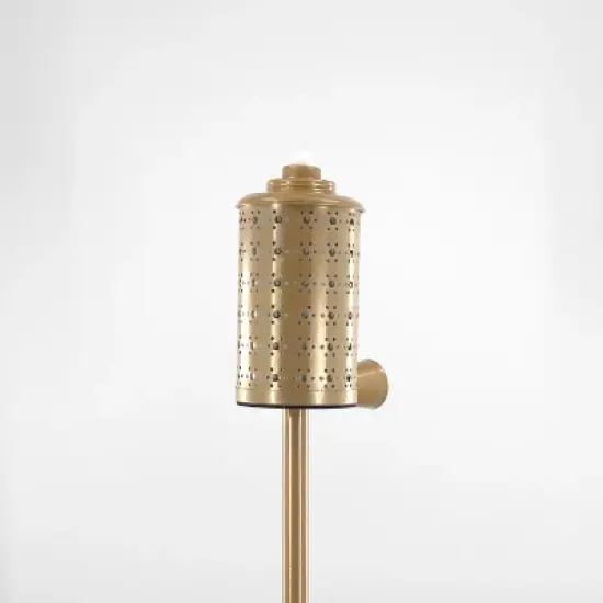 Patio Essentials 15.75" Classic Die Cut Metal Outdoor Torch Gold image {2}