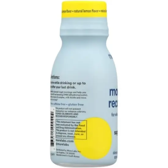 More Labs Morning Recovery Liquid Shot Sugar Free - Case of 12/3.4 fz image {4}