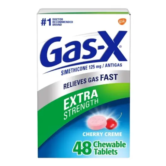 Gas-X Extra Strength Antigas Chewable Cherry Cr&egrave;me Tablets image {10}