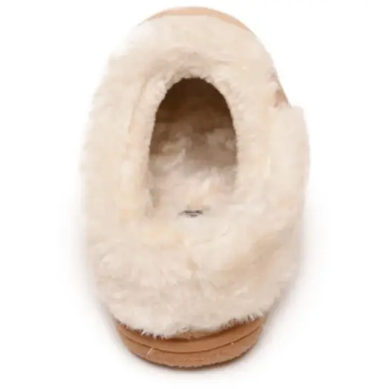 Minnetonka Women's Suede Camp Collar Scuff Slide Slippers image {3}
