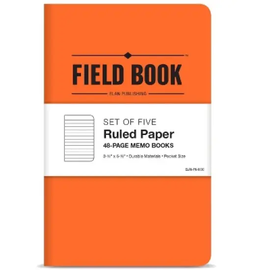 Elan Publishing Company Mini Field Book Set - Line Text / Orange Cover image {6}