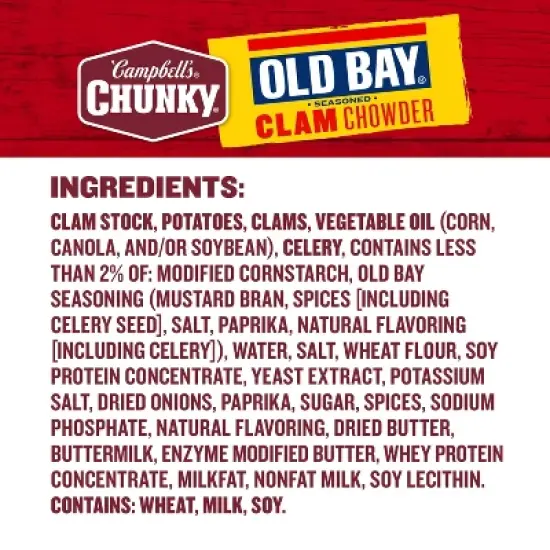 Campbell's Old Bay Clam Chowder - 18.8oz image {8}