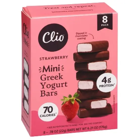 Clio Snacks Greek Yogurt Mini-Bars - 6.2oz/8ct image {1}