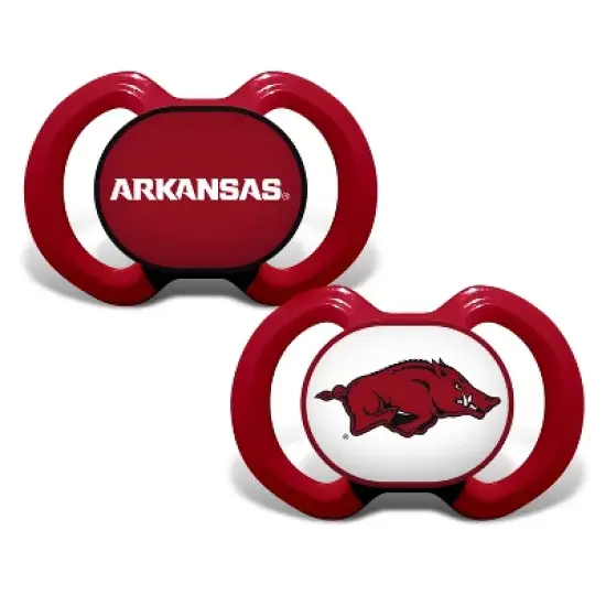 BabyFanatic Officially Licensed Unisex Pacifier 2-Pack - NCAA Arkansas Razorbacks image {1}