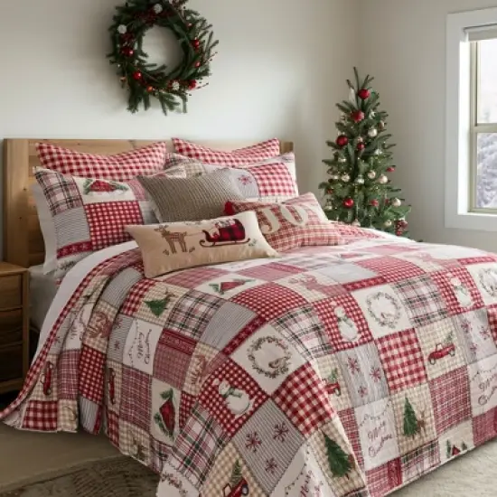 Home For Christmas Bedspread Set - Levtex Home image {1}