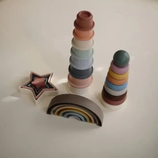 Mushie Stacking Rings Toy image {3}