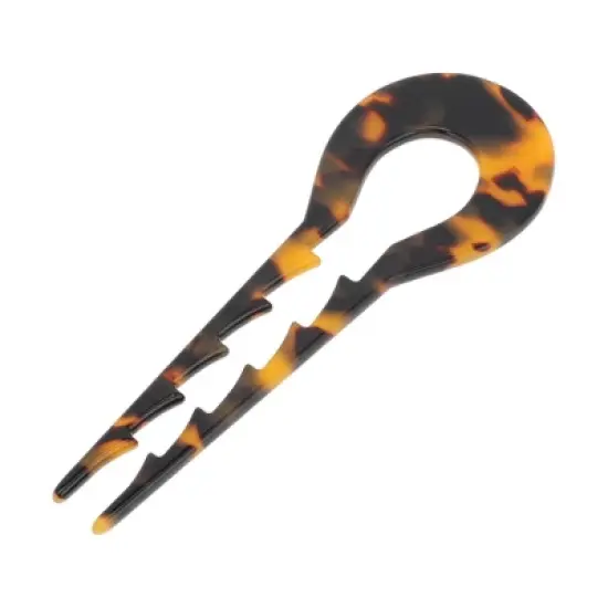 Unique Bargains Women's U-shaped Toothed Chignon Pin 1 Pc image {7}