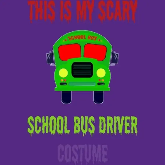 Women's Design By Humans Halloween School Bus Driver Costume By TeeShirtMadness Racerback Tank Top image {1}