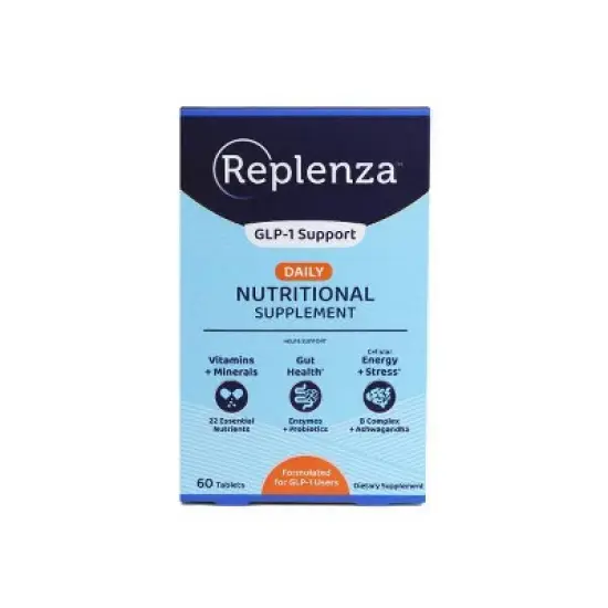 Replenza GLP-1 Support - Daily Nutritional Supplement Tablets - 60ct image {6}