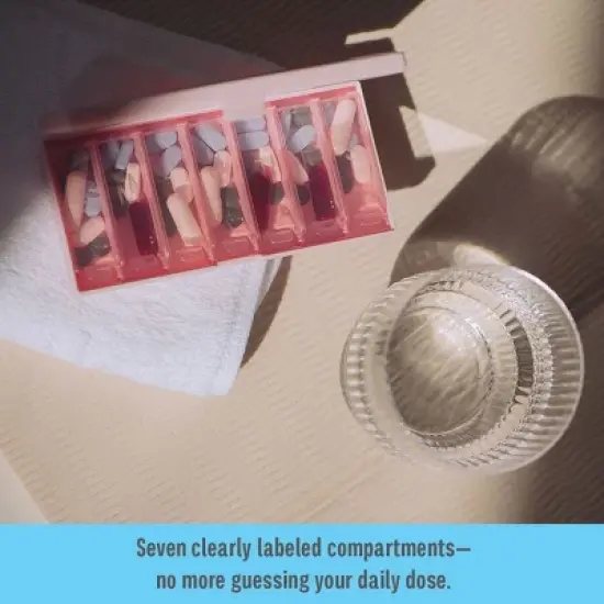 Equadose Mirrored Travel Pill Case image {3}