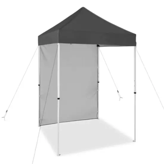 EAGLE PEAK 5x5ft Easy Setup Pop Up Canopy Tent with One Wall image {16}