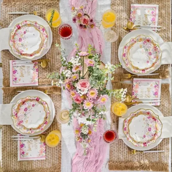 Kate Aspen 62 pcs Baby in Bloom Tableware Set image {3}