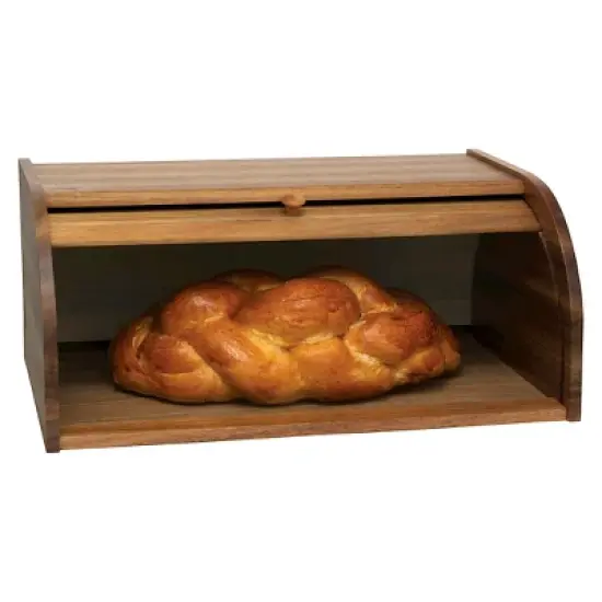 Acacia Rolltop Bread Box - Lipper International image {2}