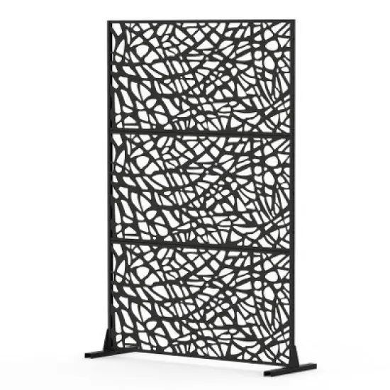 PAGED Metal Balcony Privacy Screens Outdoor and Panels with Free Standing, Freestanding Outdoor Privacy Screen, Privacy Fence Screen image {5}