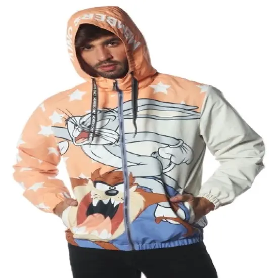 Members Only Men's Big Bugs Looney Tunes Windbreaker Jacket image {3}