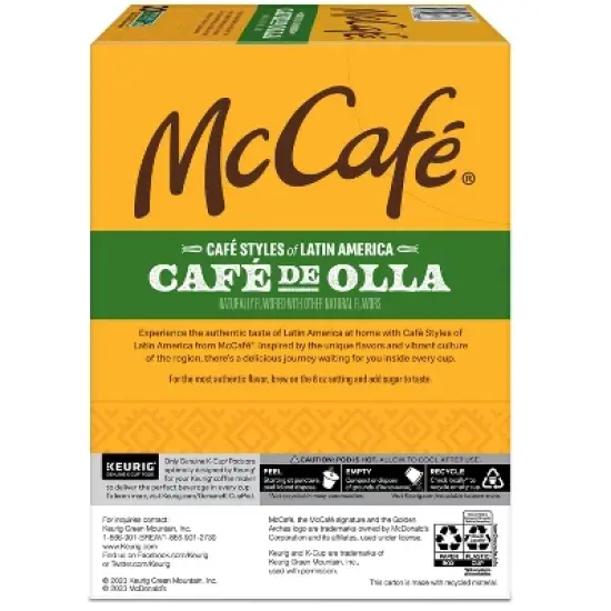 McCafe Caf&eacute; de Olla Dark Roast K-Cup Pods - 20ct image {7}