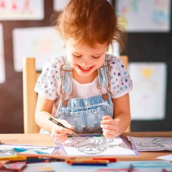 Disney Princess Color by Number with Crayons image {4}