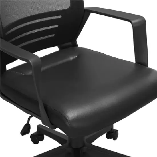 Yaheetech Adjustable Office Chair Midback Computer Chair with Lumbar Support image {7}