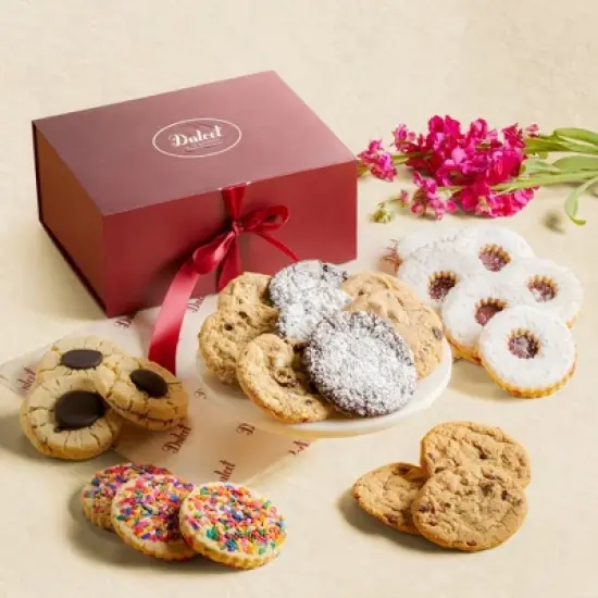 Sympathy Gift Baskets, Gourmet Fresh Baked Chocolate Chip Cookies Gift Baskets, Cookies Food Basket for Son, Dad, and Husband by Dulcet Gift Baskets image {8}