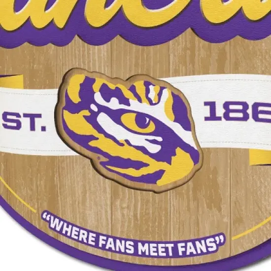 NCAA LSU Tigers Fan Cave Sign image {3}