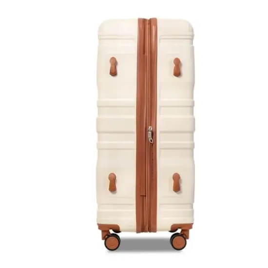 3 PCS Luggage Set, ABS Hardshell Expanable Spinner Suitcase with TSA Lock (20/24/28)-ModernLuxe image {3}