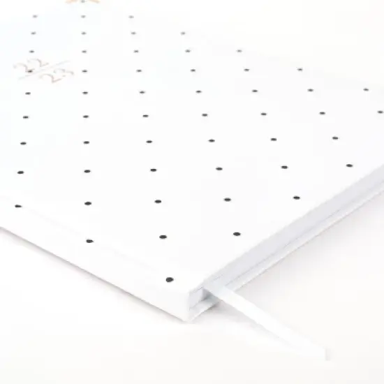 2022-23 Academic Planner Weekly/Monthly Casebound 9.875"x7.875" Black Pindot Fabric - Sugar Paper Essentials image {5}