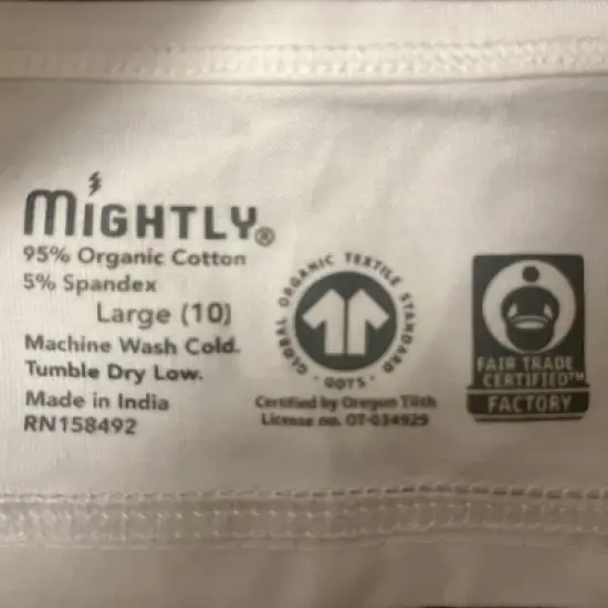 Mightly Girls Fair Trade Organic Cotton Bralettes 3-pack image {1}